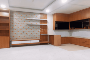 Pembuatan Backdrop TV ruang keluarga