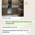 Testimonial Mrs. Lenny jasa pembuatan custom furniture