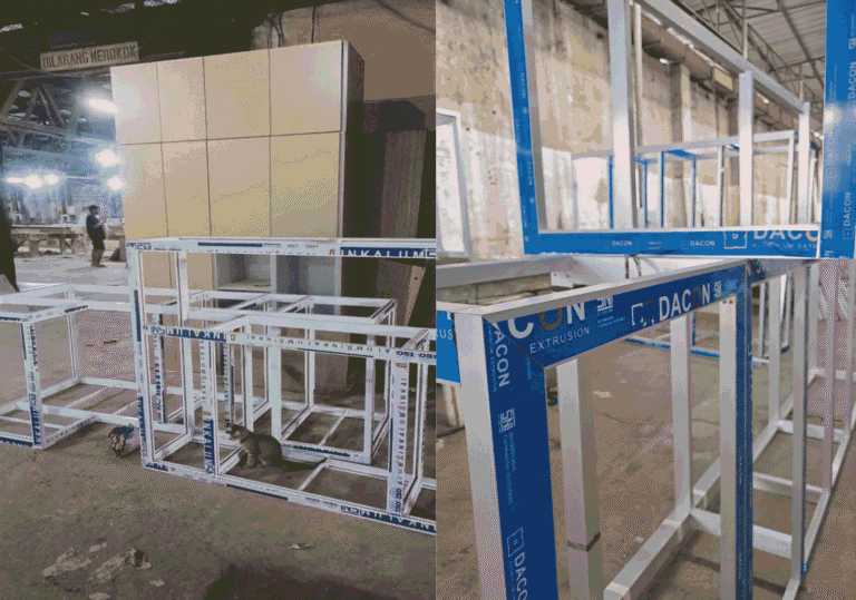 Pembuatan kitche set aluminium - Rangka Inkalum/Dacon